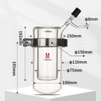 Vacuum sublimation apparatus with high vacuum valve, capacity 250 to 2000 ml