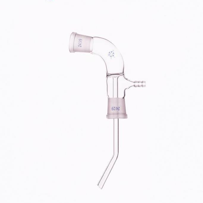 105° Distilling adapter with vacuum Take-off and long stem