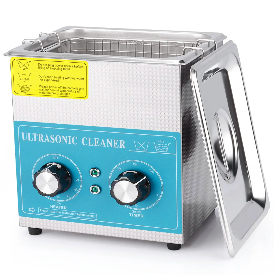 Ultrasonic Cleaner, 2-10 L, Knob Control Heating & Timer, 40 kHz Lab Cleaner, 304 Stainless Steel