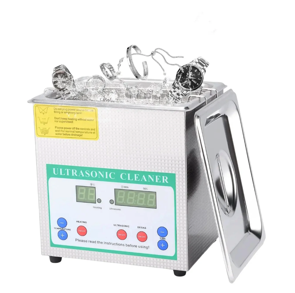 Ultrasonic Cleaner, 1.3-10 L, Digital Heating & Timer, 40 kHz Lab Glassware Cleaner, 304 Stainless Steel