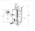 Reflux distillation head with Dimroth spiral