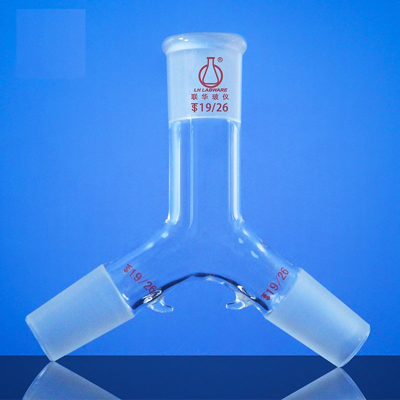 Schlenk 3-way adapter with 1 socket and 2 cone