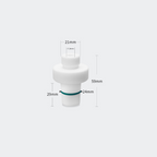 PTFE stirrer bearing adapter with sealing ring, for 7 mm stirrer