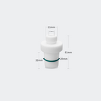 PTFE stirrer bearing adapter with sealing ring, for 7 mm stirrer