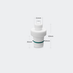 PTFE stirrer bearing adapter with sealing ring, for 7 mm stirrer
