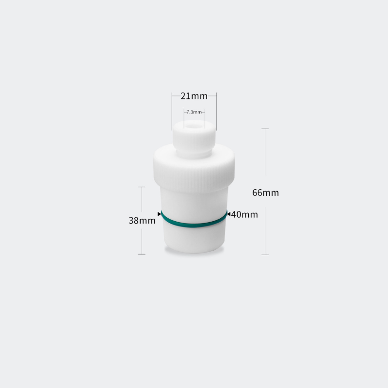 PTFE stirrer bearing adapter with sealing ring, for 7 mm stirrer