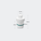 PTFE stirrer bearing adapter with sealing ring, for 8 mm stirrer