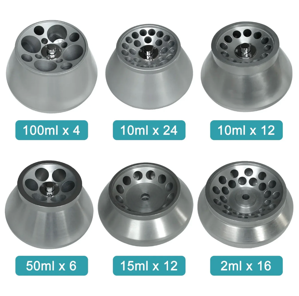 Benchtop High-Speed Centrifuge, 304 Stainless, 100-10000 rpm, 2-100 ml capacity, Angle Rotor