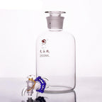 Aspirator bottle with stopper and tap, clear glass, 2.5 L to 20 L