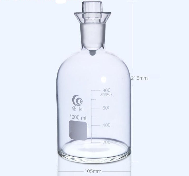 Bod bottle, clear glass, 125 ml to 1.000 ml