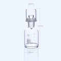 Bod bottle with cover, clear glass, 125 ml to 1000 ml