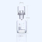 Bod bottle with cover, clear glass, 125 ml to 1000 ml