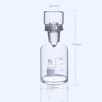 Bod bottle with cover, clear glass, 125 ml to 1000 ml