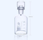 Bod bottle with cover, clear glass, 125 ml to 1000 ml