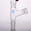 Distilling adapter with 105° side tube and joint