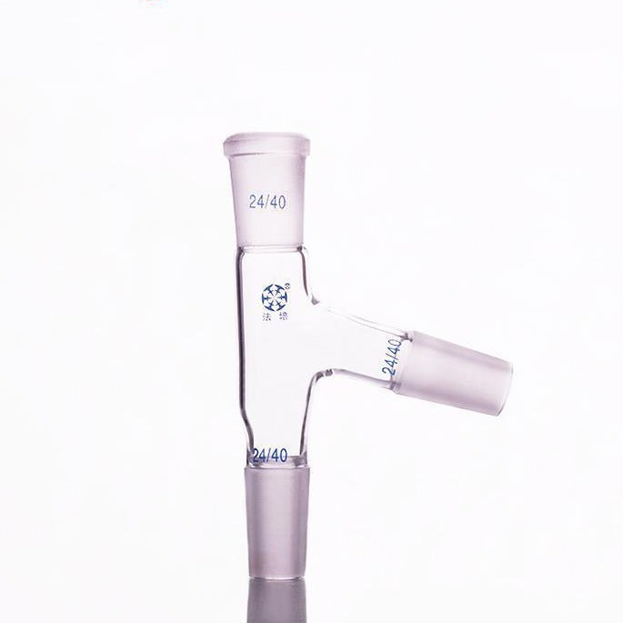 Distilling adapter with 75° side tube and joint