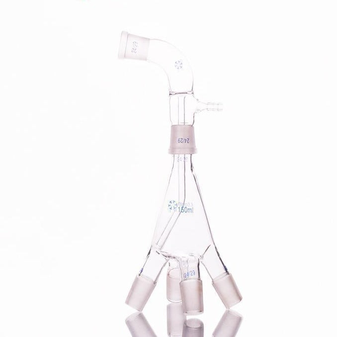 Distilling distributor acc. to Bredt with connecting adapter
