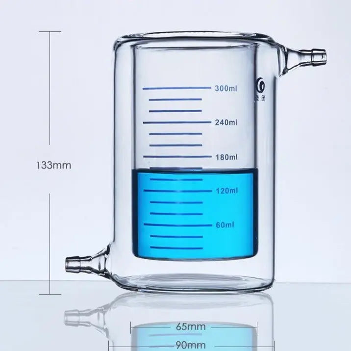 Double jacketed beaker, graduated, 50 ml to 5000 ml