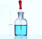Dropper bottle with pipette, clear glass, 30 ml to 125 ml