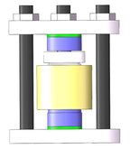 Standard pressure jig and testing cell kit for solid-state battery, Model GT02