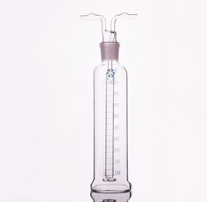 Gas wash bottle acc. to Müncke, graduated, 250 to 1.000 ml