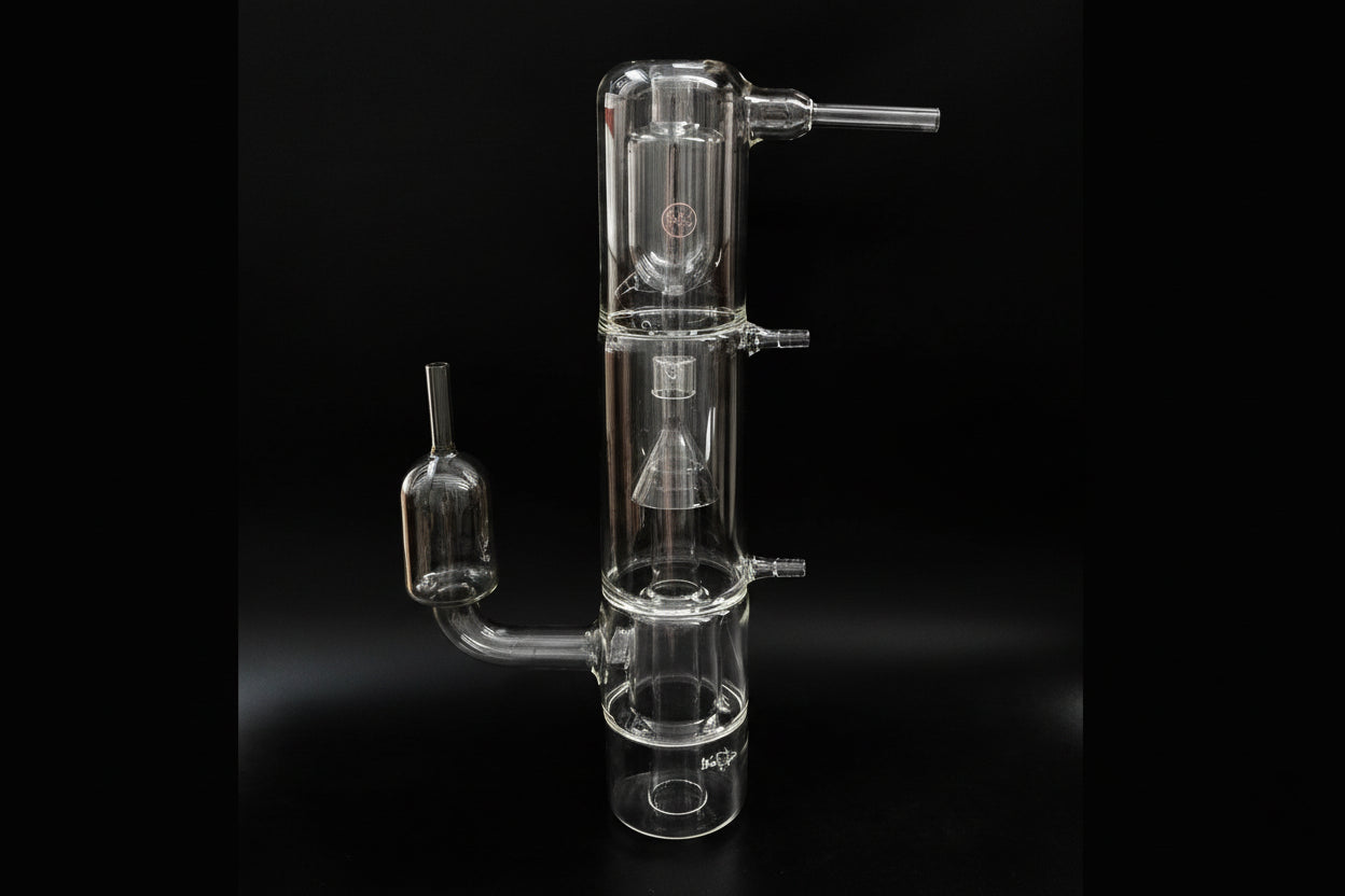 3-stage glass oil diffusion pump