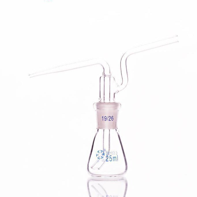 Glass wash bottle, capacity 250 to 1000 ml
