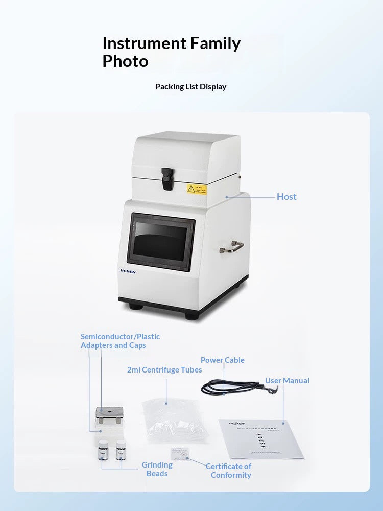 Tissuelyser Grinder, 1-96 Samples, 0.2-100 ml, 1-Minute Grinding Time