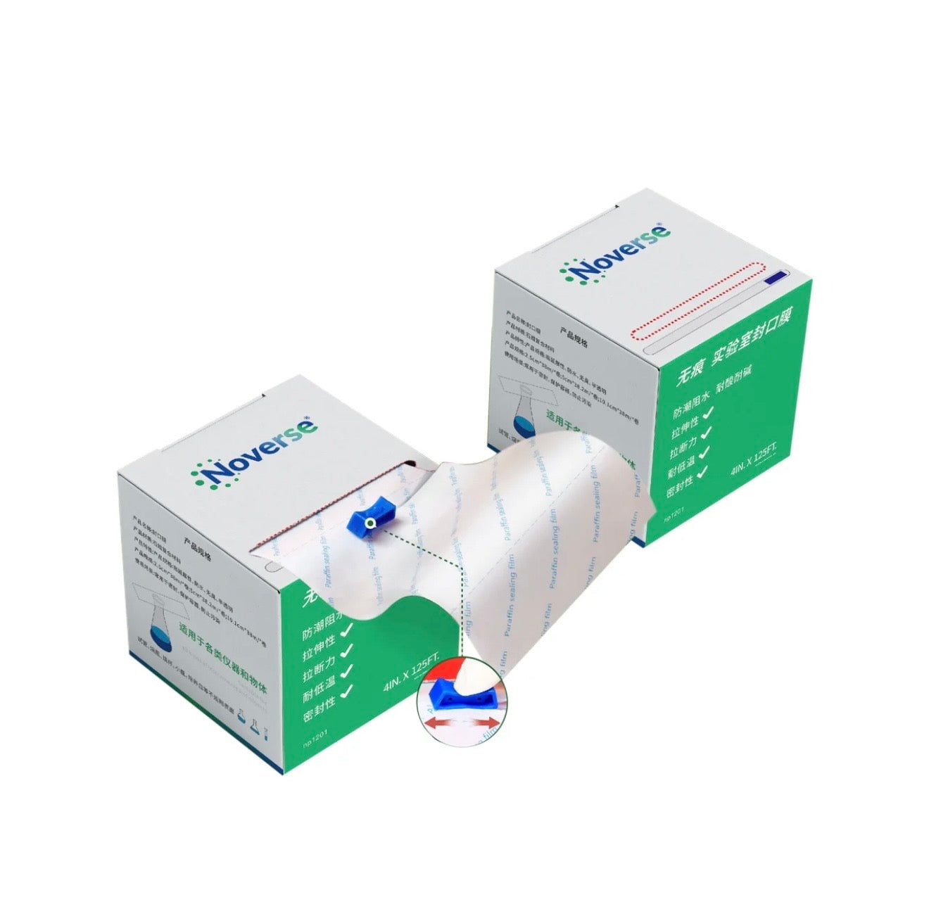 Lab Sealing Film, 10cm Wide x 38m Long, High Stretchability >900%