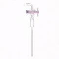 Inlet tube with joint and PTFE stopcock, length 200 mm