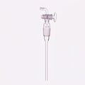Inlet tube with joint and glass stopcock, length 200 mm