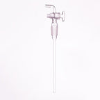 Inlet tube with joint and glass stopcock, length 200 mm
