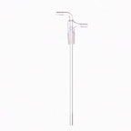 Inlet tube with joint and vacuum take-off, length 200 mm