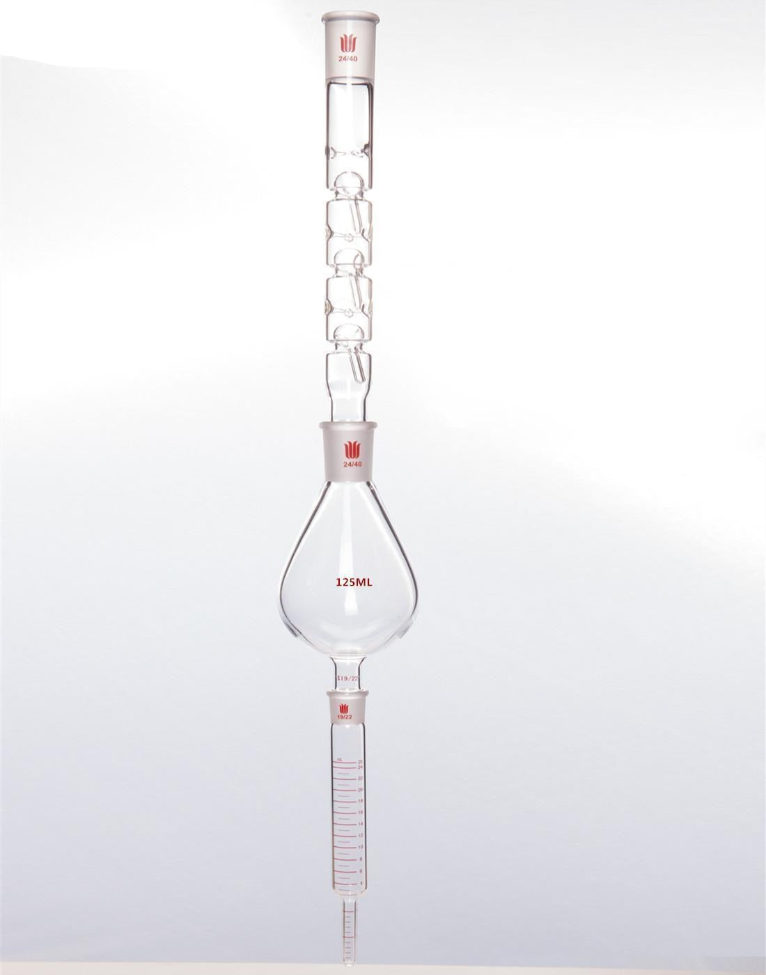 Kuderna-Danish concentrator, capacity 125 to 1000 ml