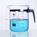 Measuring beaker with handle, graduated, 500 ml to 1000 ml