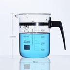 Measuring beaker with handle, graduated, 500 ml to 1000 ml