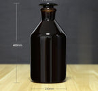 Narrow mouth bottle, brown glass, 60 ml to 20.000 ml