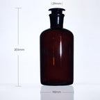 Narrow mouth bottle, brown glass, 60 ml to 20.000 ml