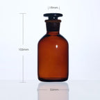 Narrow mouth bottle, brown glass, 60 ml to 20.000 ml