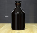 Narrow mouth bottle, brown glass, 60 ml to 20.000 ml