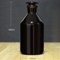 Narrow mouth bottle, brown glass, 60 ml to 20.000 ml