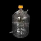 Double jacketed bottle with screw cap, graduated, capacity 100 to 5000 ml