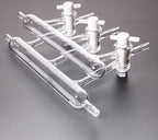 Double bank vacuum manifold, ports 3 to 6 ,Schlenk line