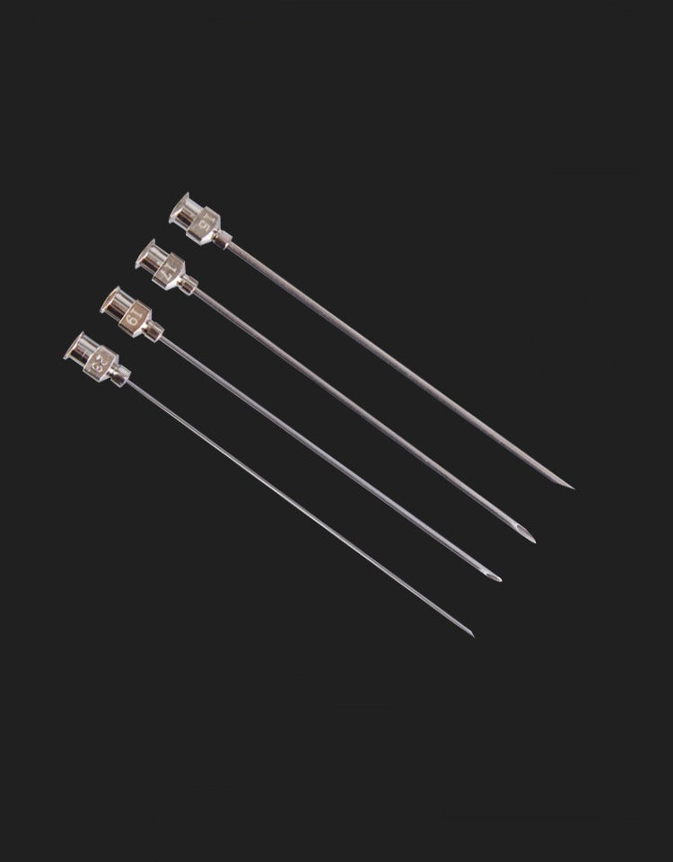 Syringe needles, length 150 to 300 mm, 5 pcs/pack, not for medical usage