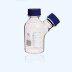 Double-necked HPLC bottle with GL45 screw cap, capacity 250 to 2000 ml