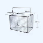 Square sterilisation cleaning baskets, stainless steel