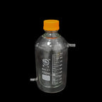 Double jacketed bottle with screw cap, graduated, capacity 100 to 5000 ml