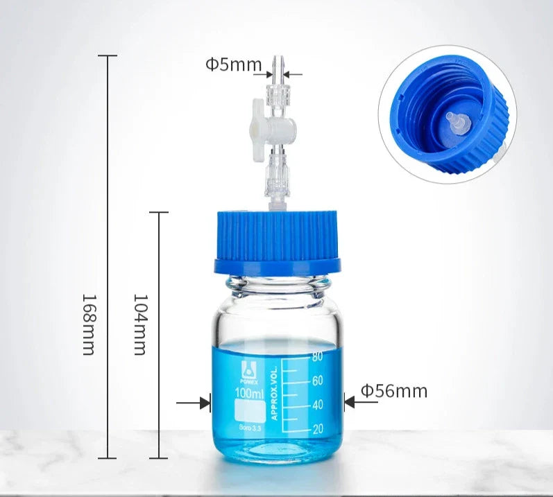 GL45 HPLC bottle with multiple distributor, capacity 100 to 2000 ml