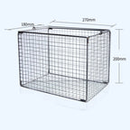Square sterilisation cleaning baskets, stainless steel