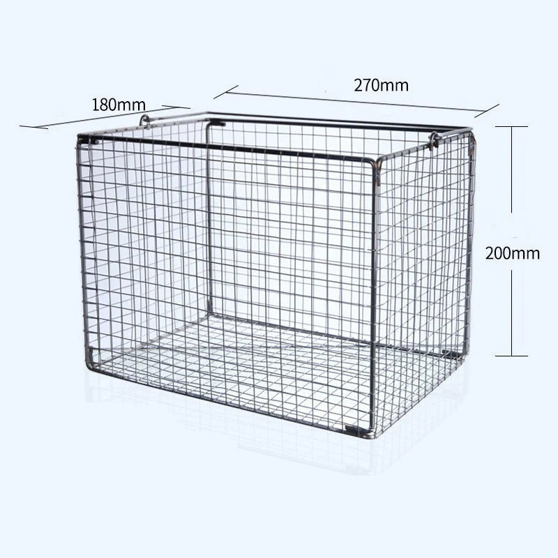 Square sterilisation cleaning baskets, stainless steel